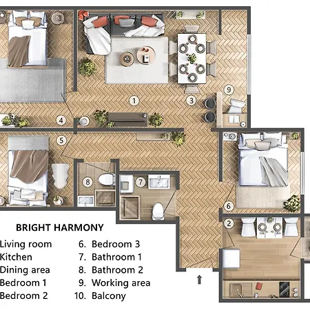דירה Bright Harmony Wtih Balcony Old Town Renovated בלגרד